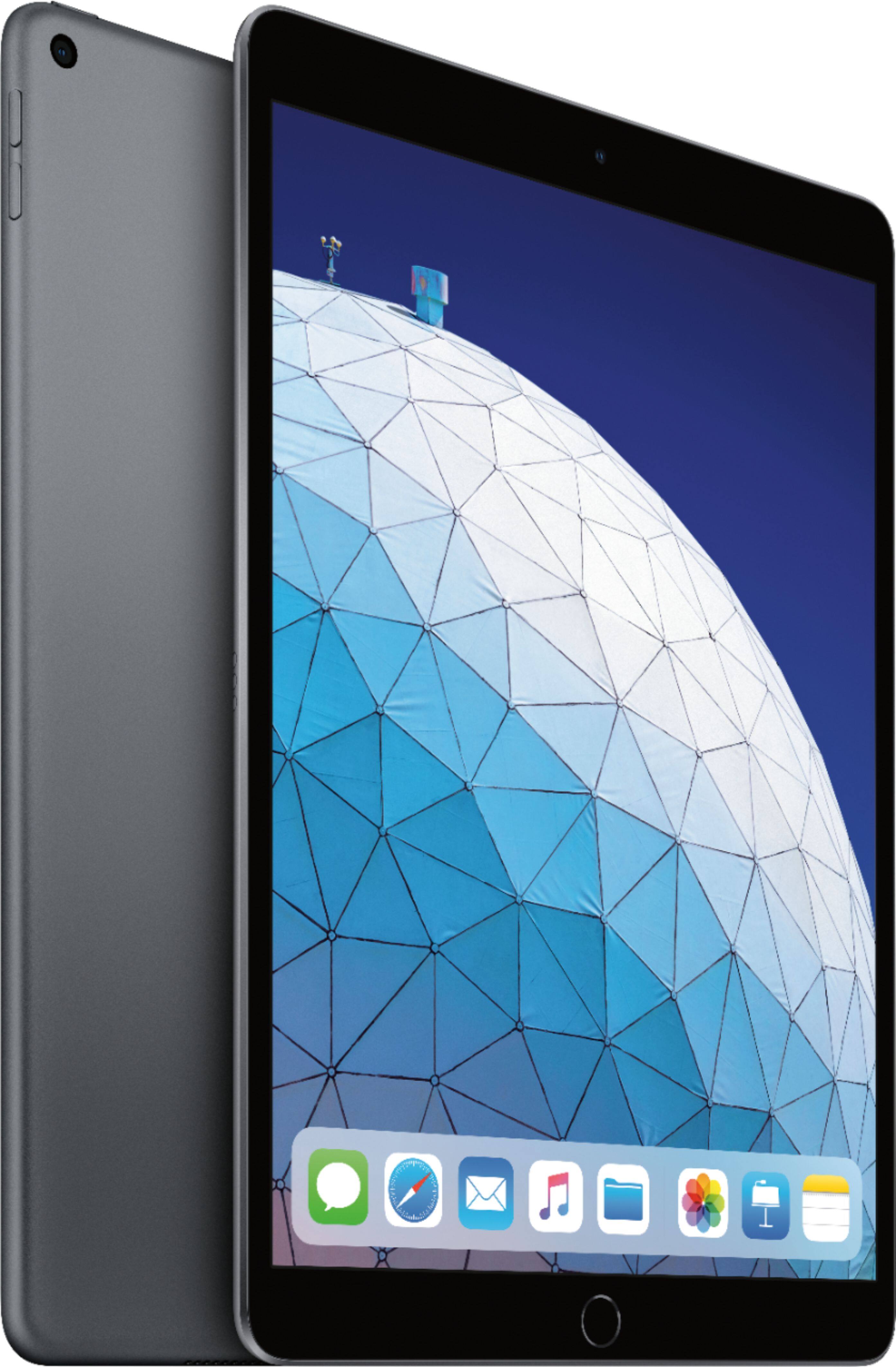 Alt View 11. Apple - Geek Squad Certified Refurbished iPad Air with Wi-Fi - 256GB - Space Gray.