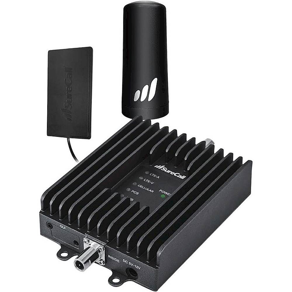 Angle View: SureCall - Fusion2Go Fleet 4G Cell Phone Signal Booster - Black