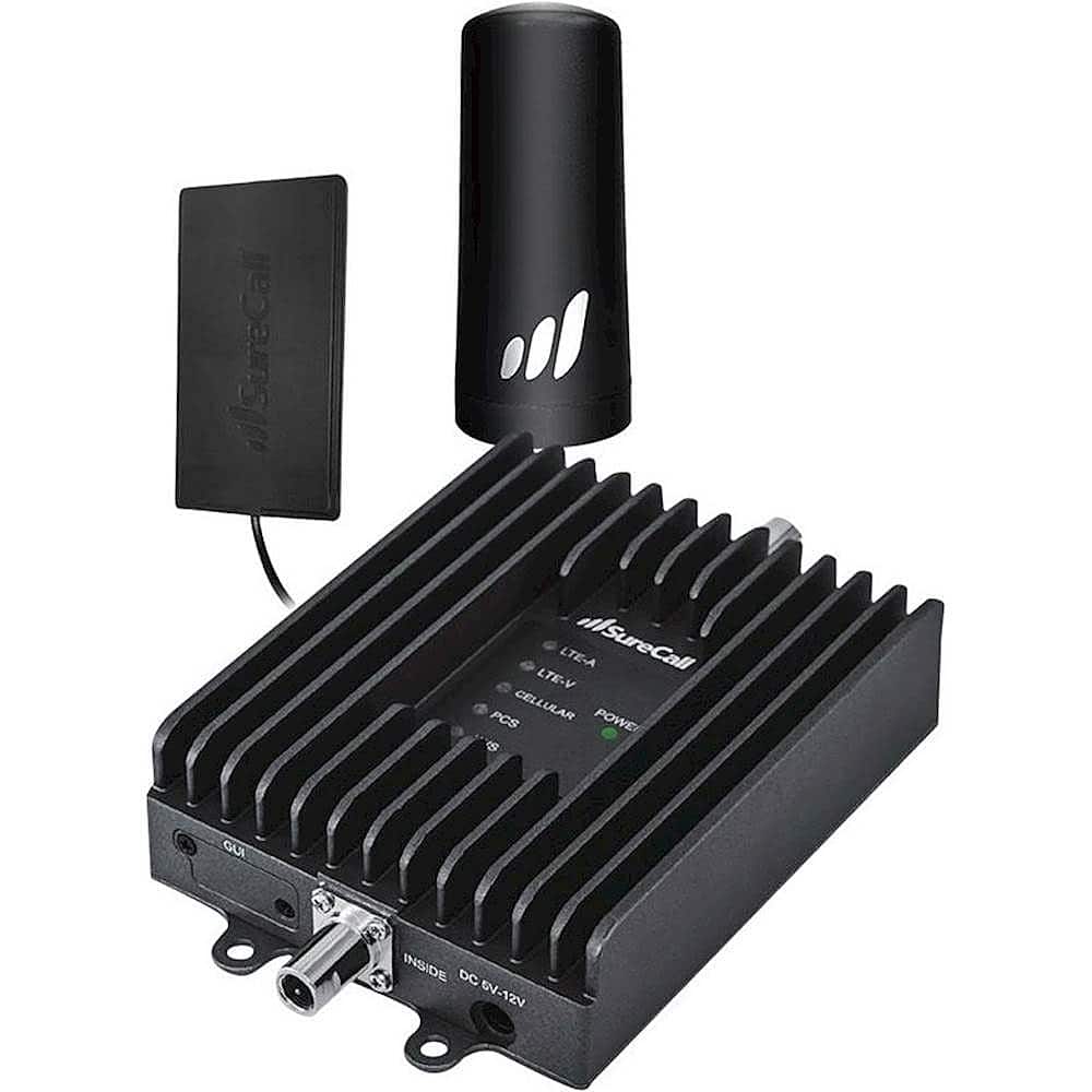 Angle. SureCall - Fusion2Go Fleet 4G Cell Phone Signal Booster - Black.