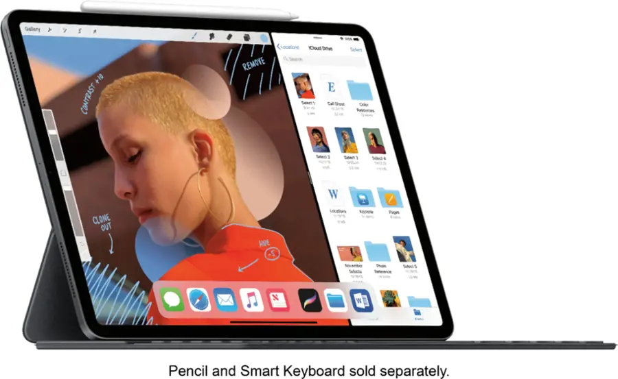 Alt View 14. Apple - Geek Squad Certified Refurbished 12.9-Inch iPad Pro with Wi-Fi - 1TB - Space Gray.