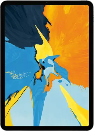 Front. Apple - Geek Squad Certified Refurbished 11-Inch iPad Pro with Wi-Fi - 1TB - Space Gray.