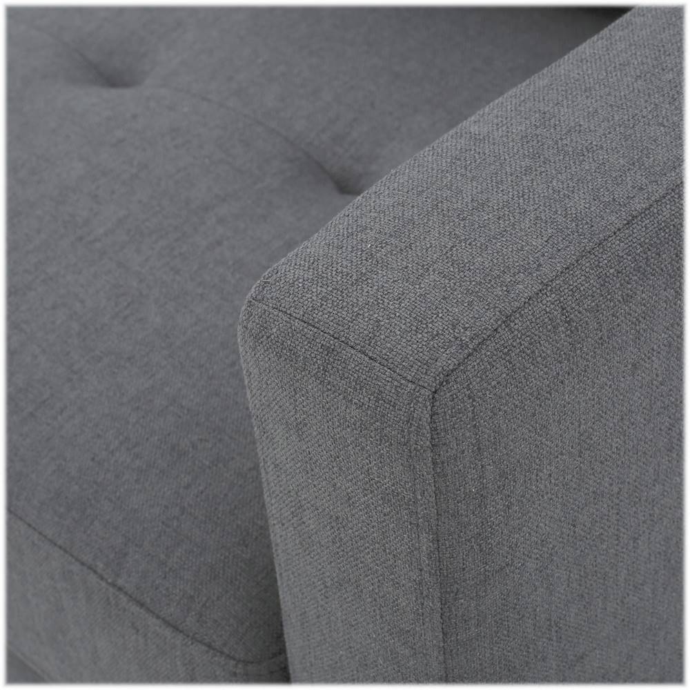 Best Buy: Noble House Gosport Fabric 7-Piece Sectional Sofa Dark Gray ...