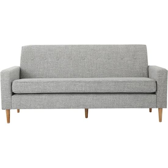 Le House Elkmont 3 Seat Fabric Sofa Light Gray Tweed Le House Elkmont 3 Seat Fabric Sofa Light Gray Tweed