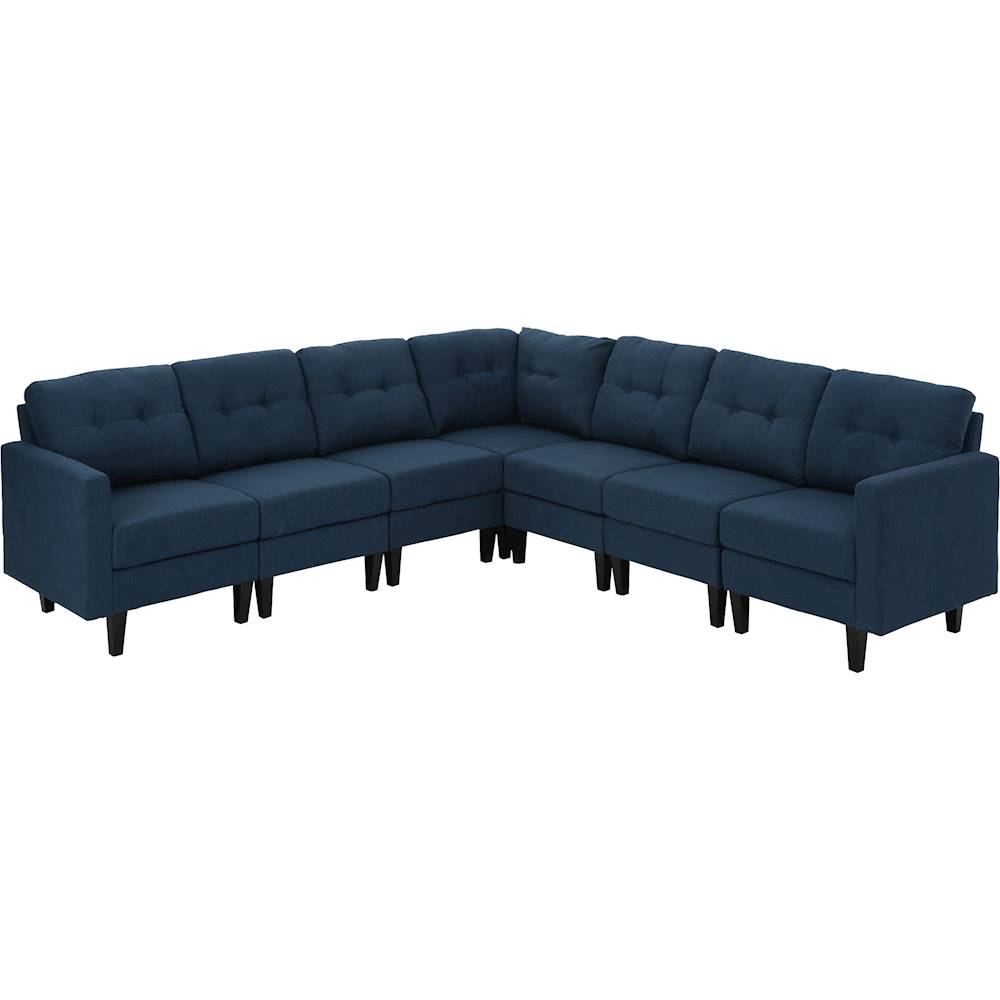 Best Buy: Noble House Baileyton Fabric 7-Piece Extended Sectional Sofa ...