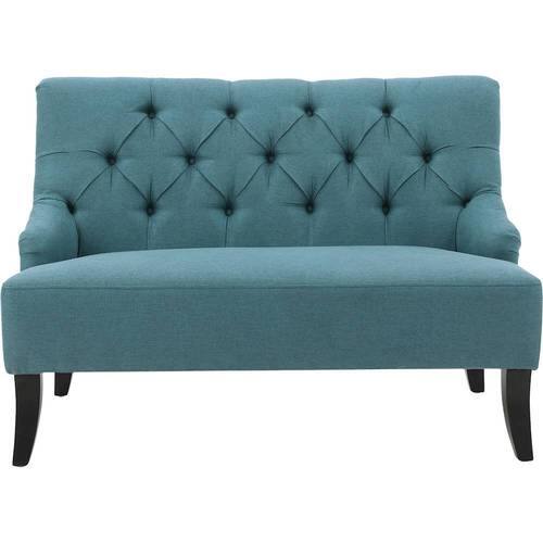 Noble House - Felton Two-Seat Fabric Loveseat - Dark Teal