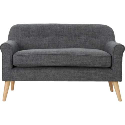 Noble House - Caspar 2-Seat Fabric Loveseat - Gray