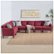 Alt View Zoom 11. Noble House - Gosport Fabric 7-Piece Sectional Sofa - Deep Red.