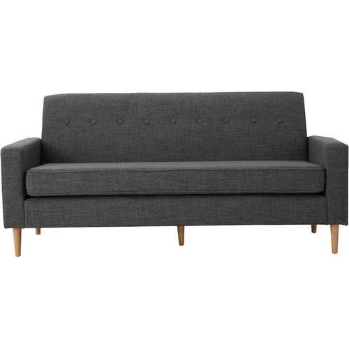 Noble House - Elkmont 3-Seat Fabric Sofa - Gray