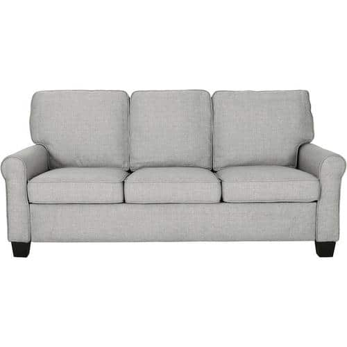 Noble House - Keeler 3-Seat Fabric Sofa - Gray