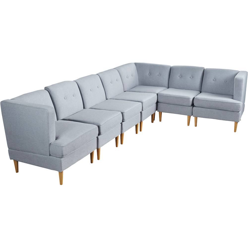 Best Buy Noble House Cloverdale Fabric 7Piece Sectional Sofa Set