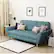 Alt View 11. Noble House - Loomis 3-Seat Fabric Sofa - Blue.