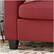 Alt View 14. Noble House - Doyleville 3-Seat Fabric Sofa - Red.