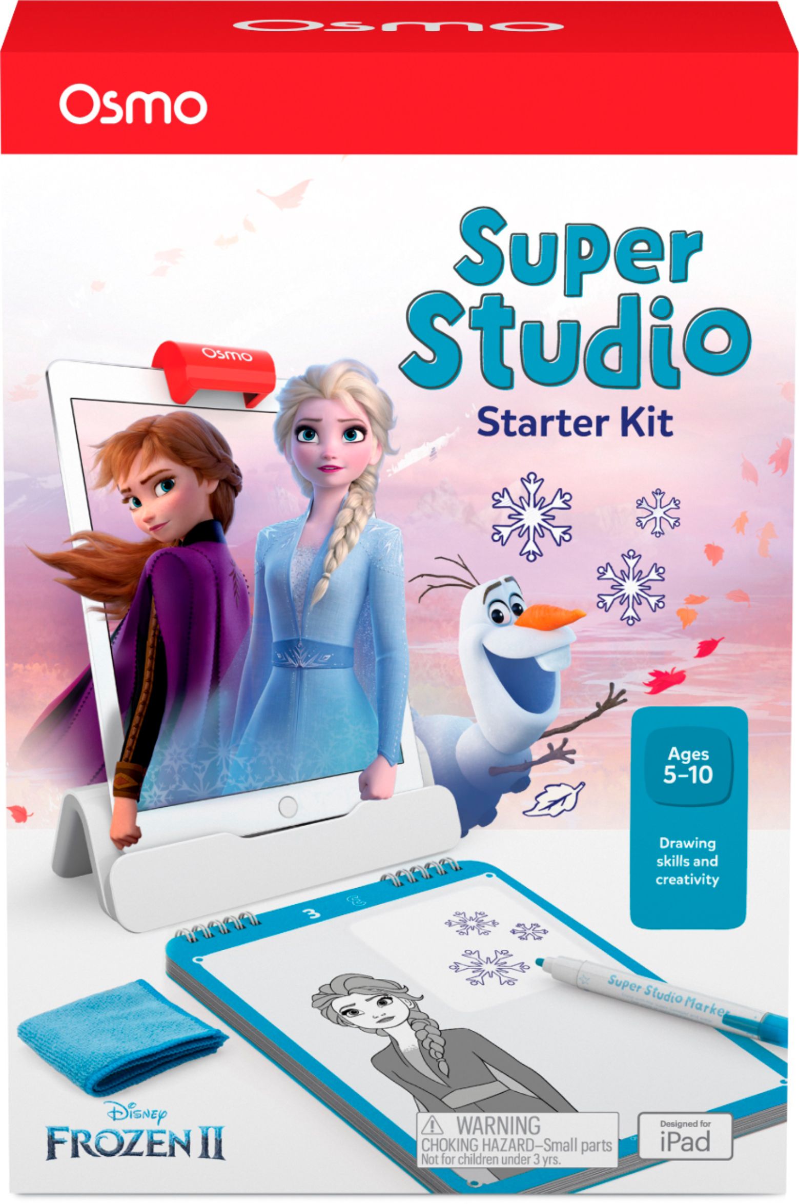 Osmo Super Studio Disney Frozen II 2 Starter Kit Drawing Skills & Creativity NEW 