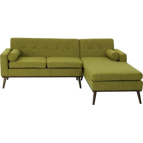 Noble House - Stockley Fabric 2-Piece Chaise Sectional - Green