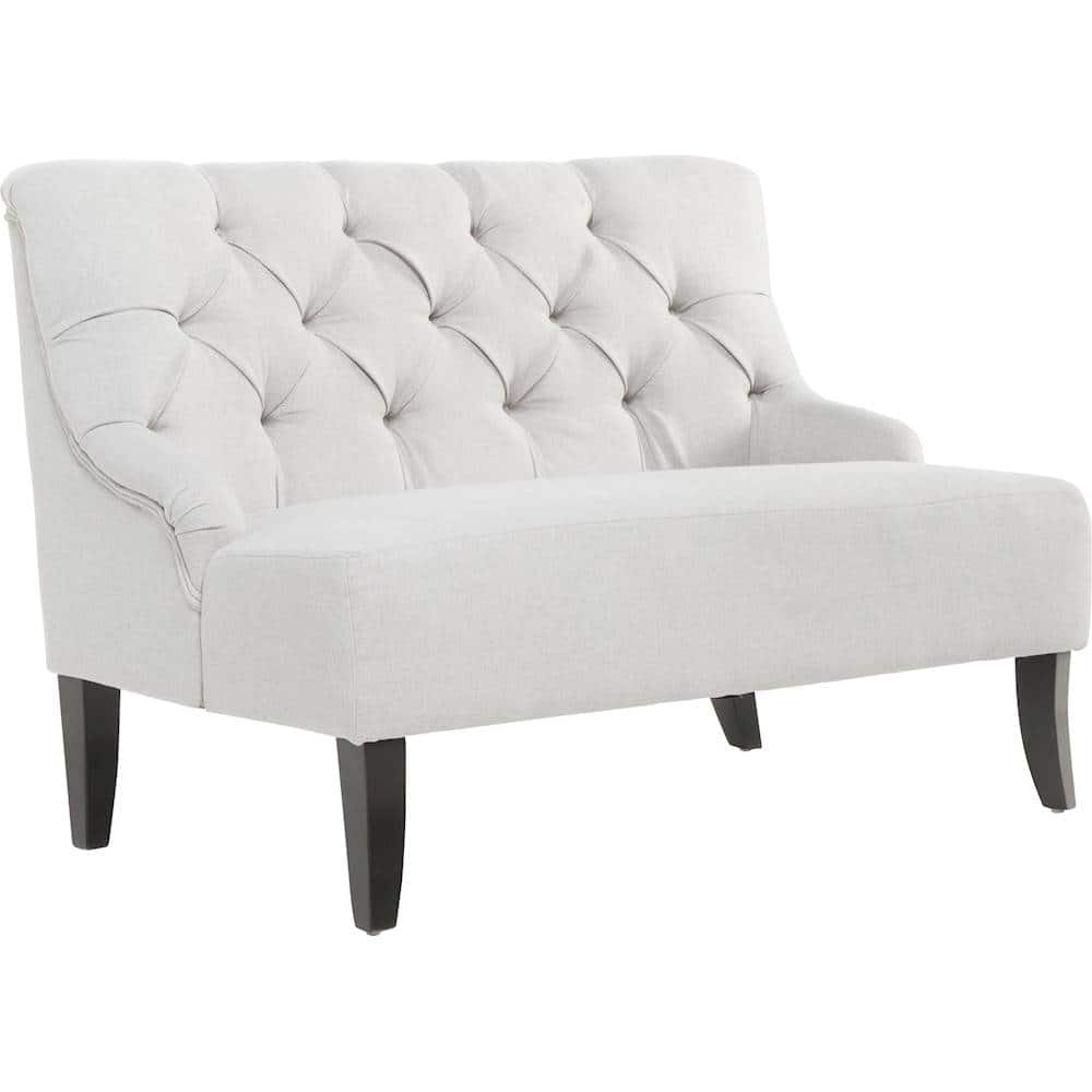 Angle View: Noble House - Felton Two-Seat Fabric Loveseat - Light Gray