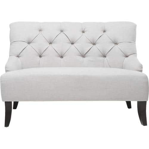 Noble House - Felton Two-Seat Fabric Loveseat - Light Gray