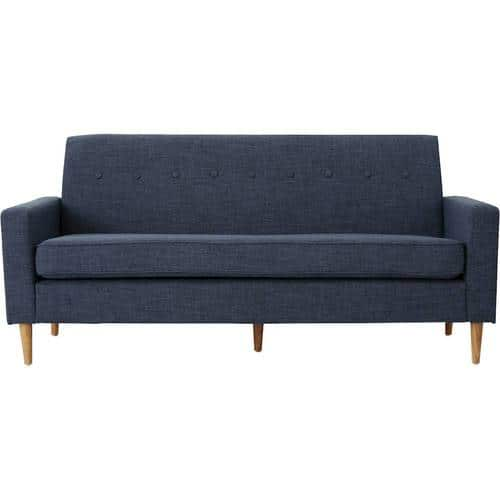 Noble House - Elkmont 3-Seat Fabric Sofa - Dark Blue