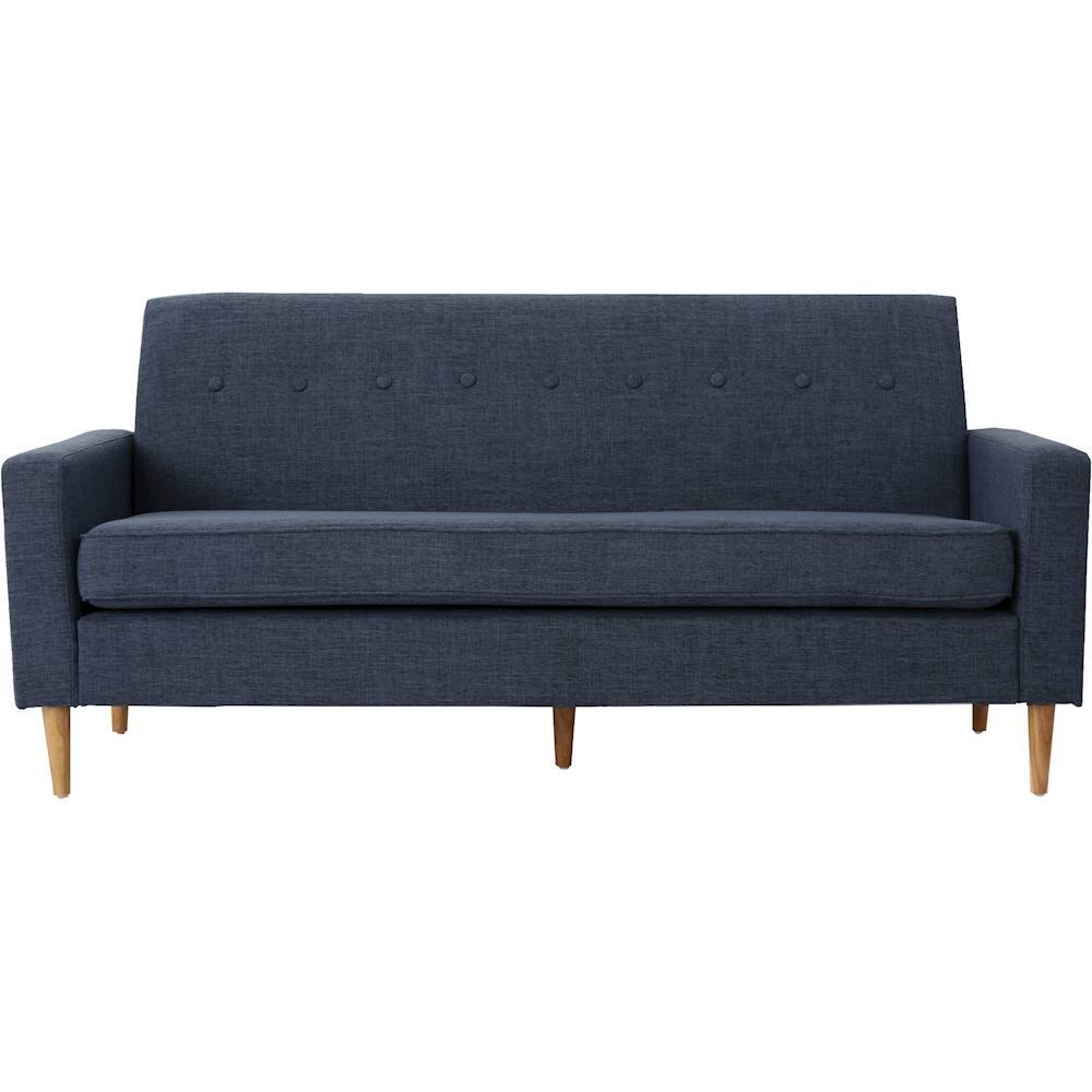 Best Buy Noble House Elkmont 3Seat Fabric Sofa Dark Blue 302524