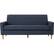 Front. Noble House - Elkmont 3-Seat Fabric Sofa - Dark Blue.