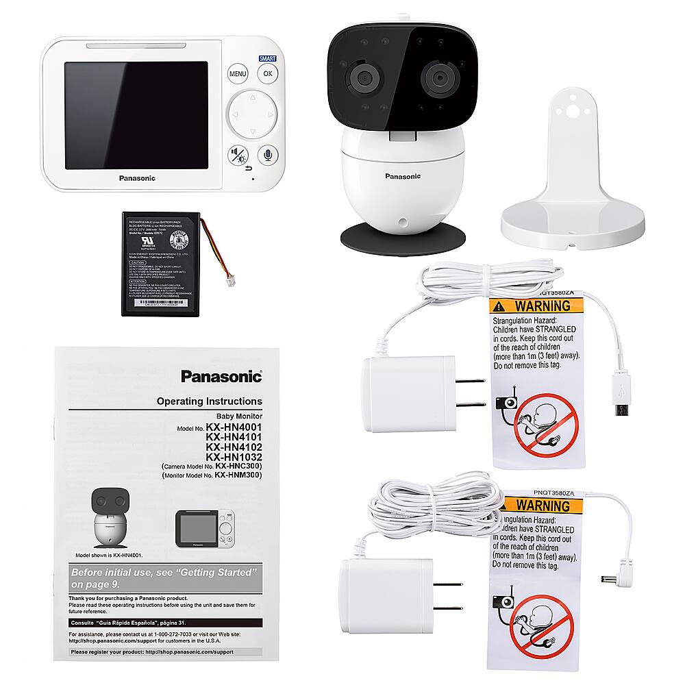 panasonic long range baby monitor with 2 camera bundle