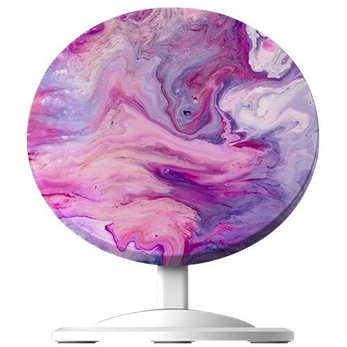 Front. ArtsCase - Designers Desk 10W Qi Certified Wireless Charging Pad for iPhone®/Android - Purple/Pink.