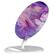 Alt View 11. ArtsCase - Designers Desk 10W Qi Certified Wireless Charging Pad for iPhone®/Android - Purple/Pink.