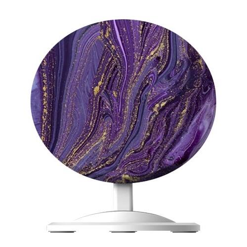 Front. ArtsCase - Designers Desk 10W Qi Certified Wireless Charging Pad for iPhone®/Android - Purple.