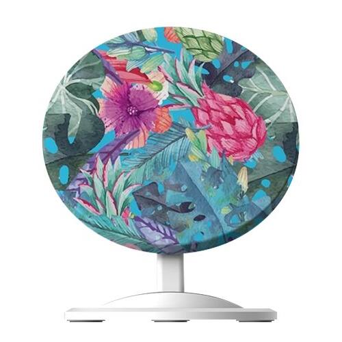 Front. ArtsCase - Designers Desk 10W Qi Certified Wireless Charging Pad for iPhone®/Android - Aquamarine.