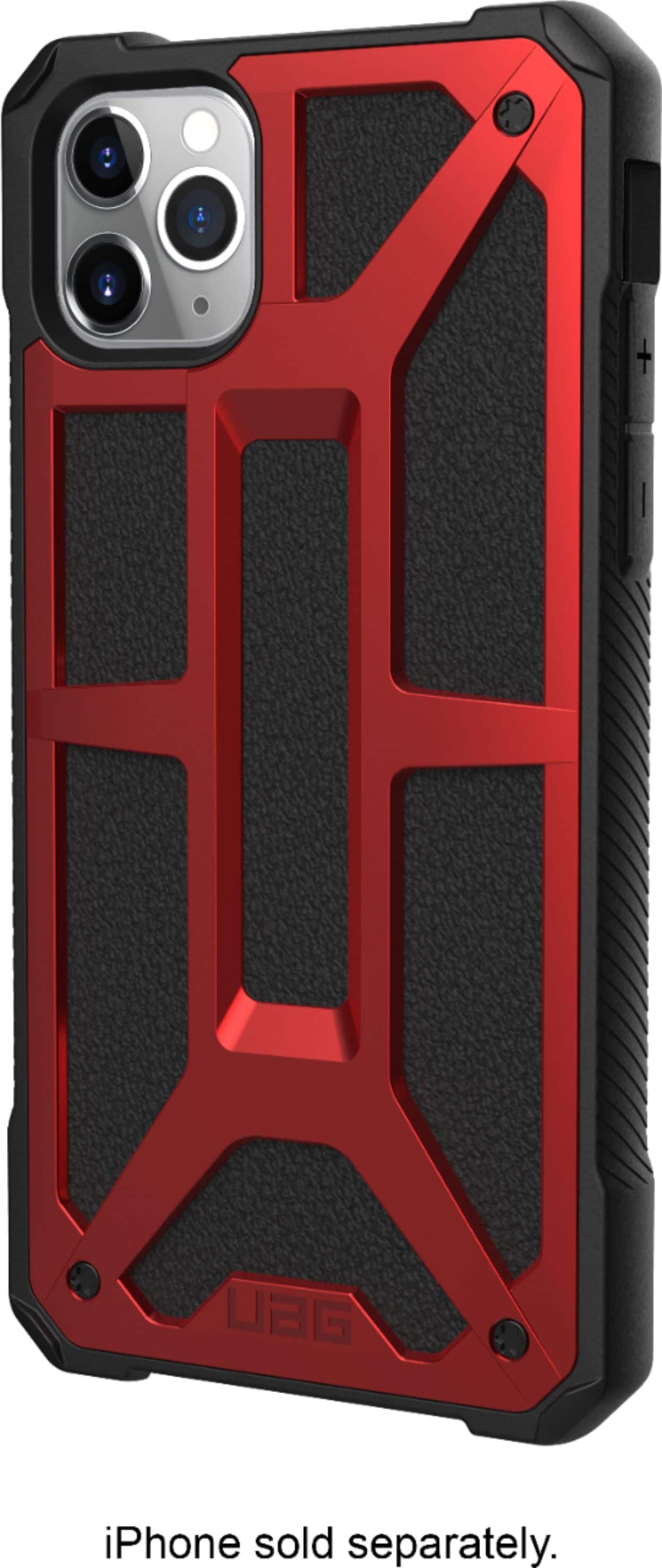 Front. UAG - UAG Monarch Series Case for Apple® iPhone® 11 Pro Max - Crimson.