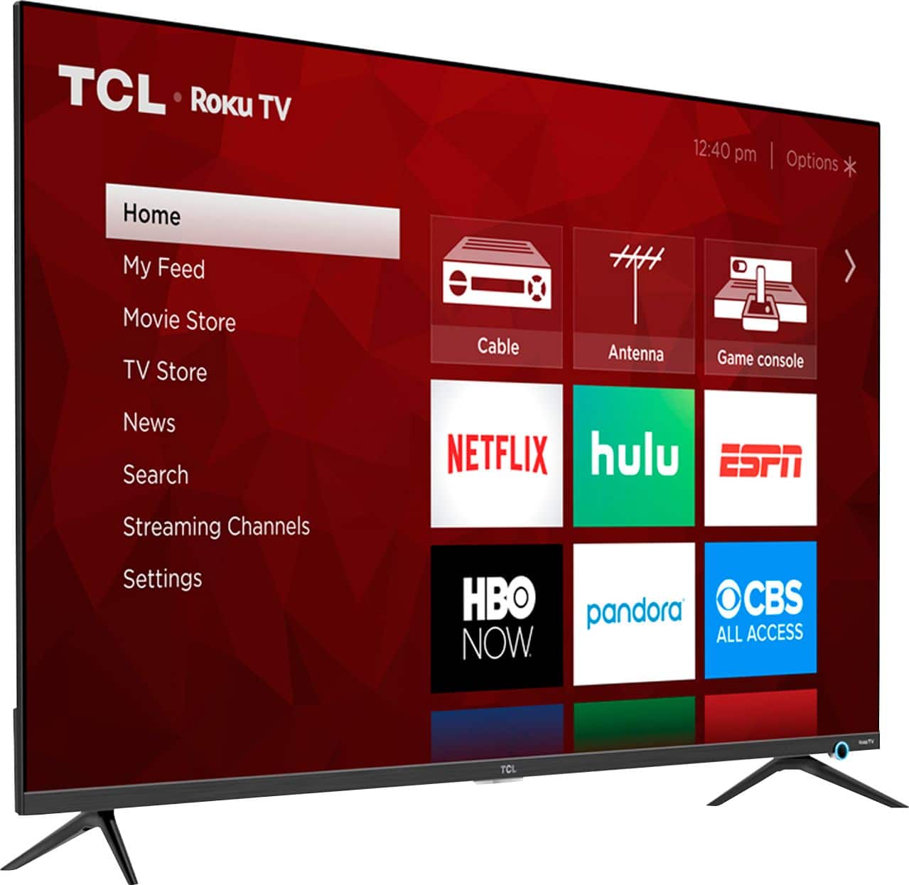 Angle. TCL - 43" Class 5 Series LED 4K UHD Smart Roku TV.