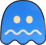 Front. Arcade1Up - Pac-Man Scared Ghost Light-Up Silhouette Sign - Blue.
