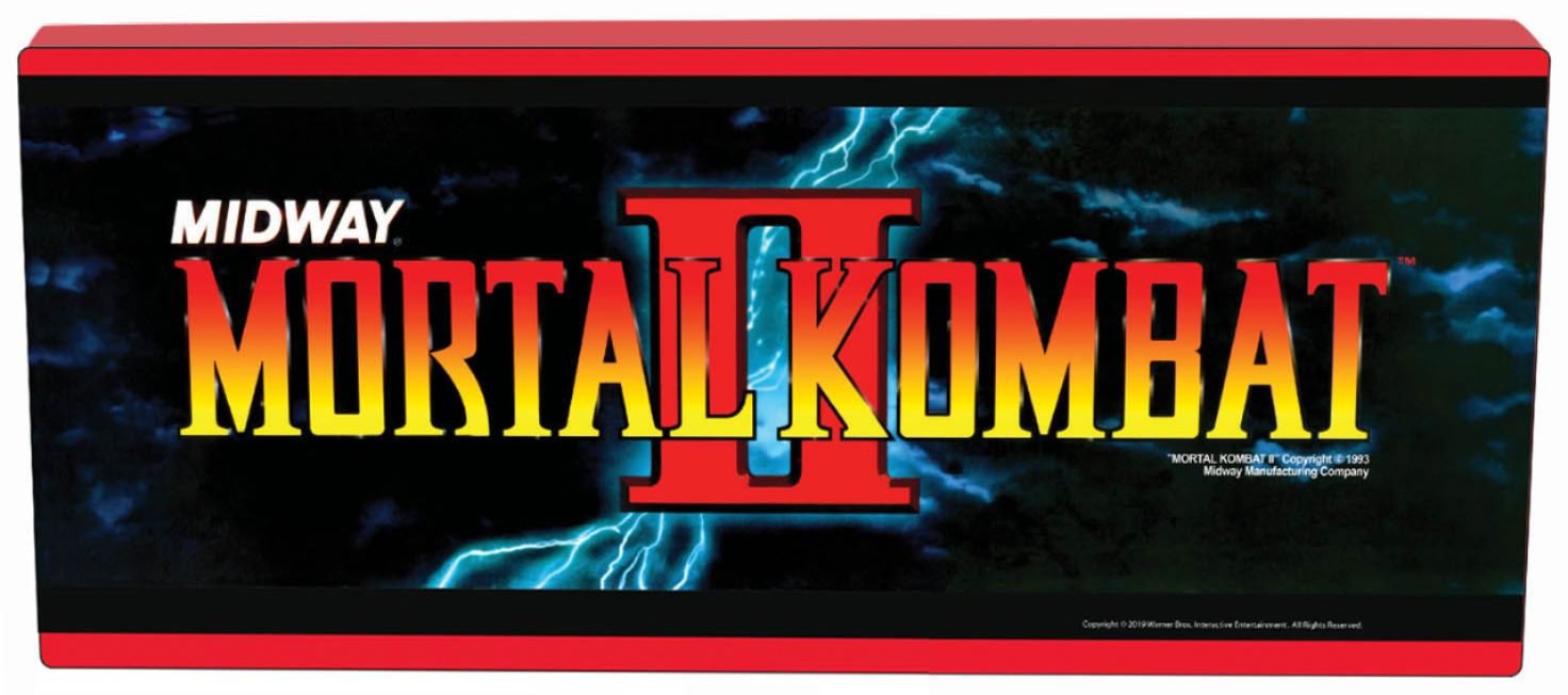 Best Buy: Arcade1Up Midway Mortal Kombat II Marquee Wall Light 