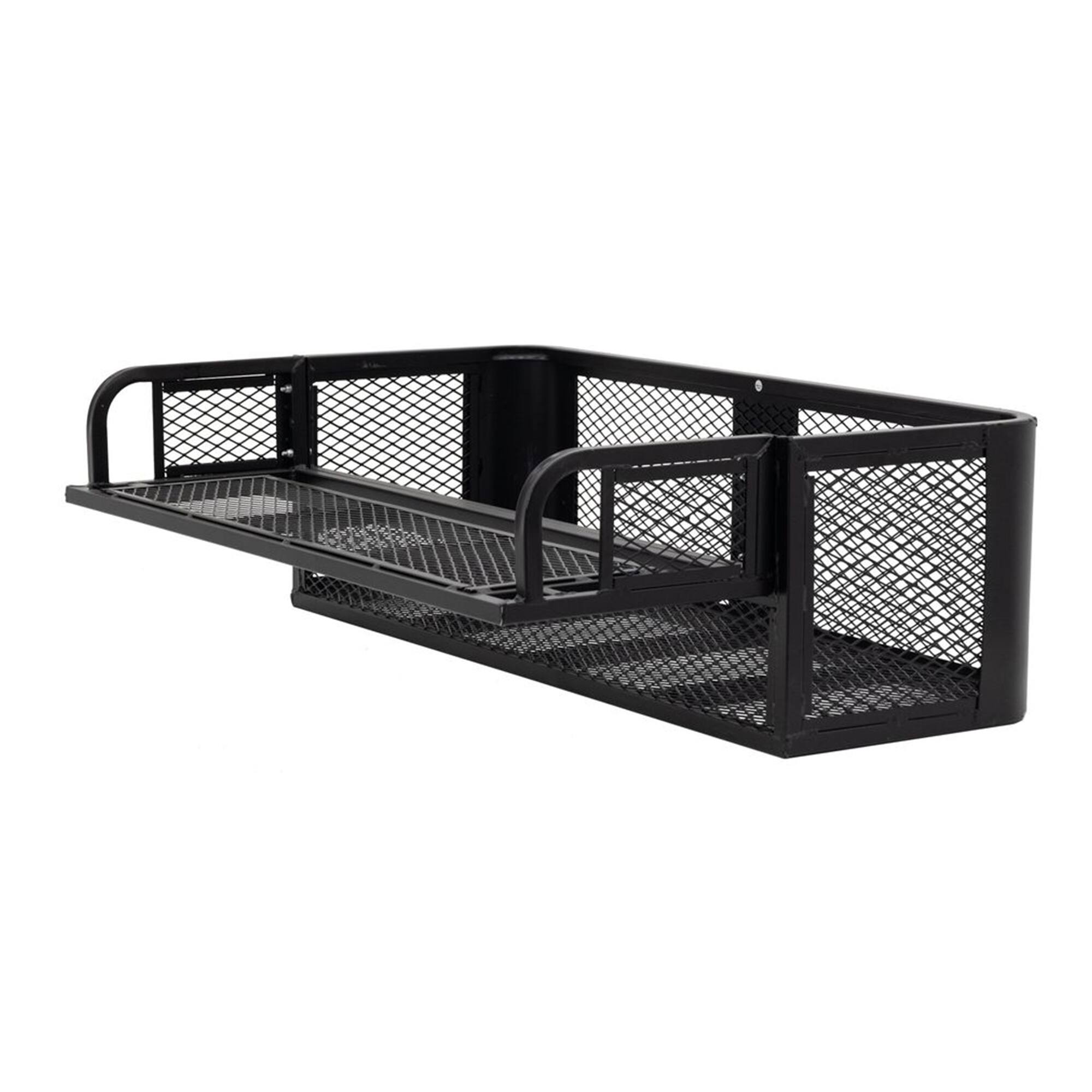 Alt View 5. Titan Ramps - Titan Ramps Universal ATV/UTV Rear Drop Cargo Basket Rack with 150 lb. Capacity - Black.