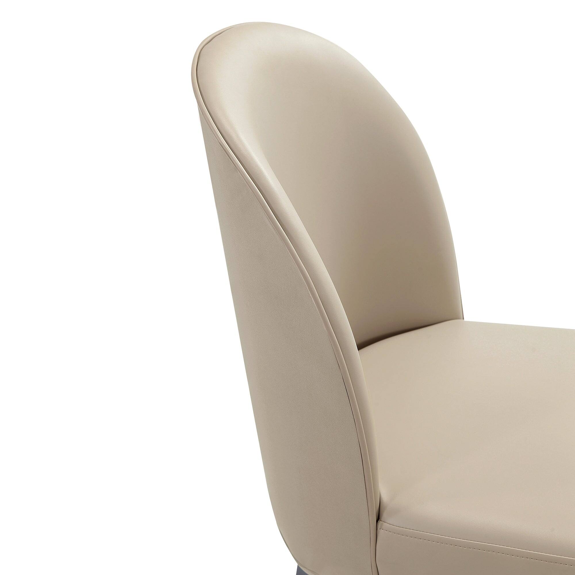 Alt View 1. Manhattan Comfort - Hillman Modern Wood Upholstered Dining Chair - Set of 2 - Sand.