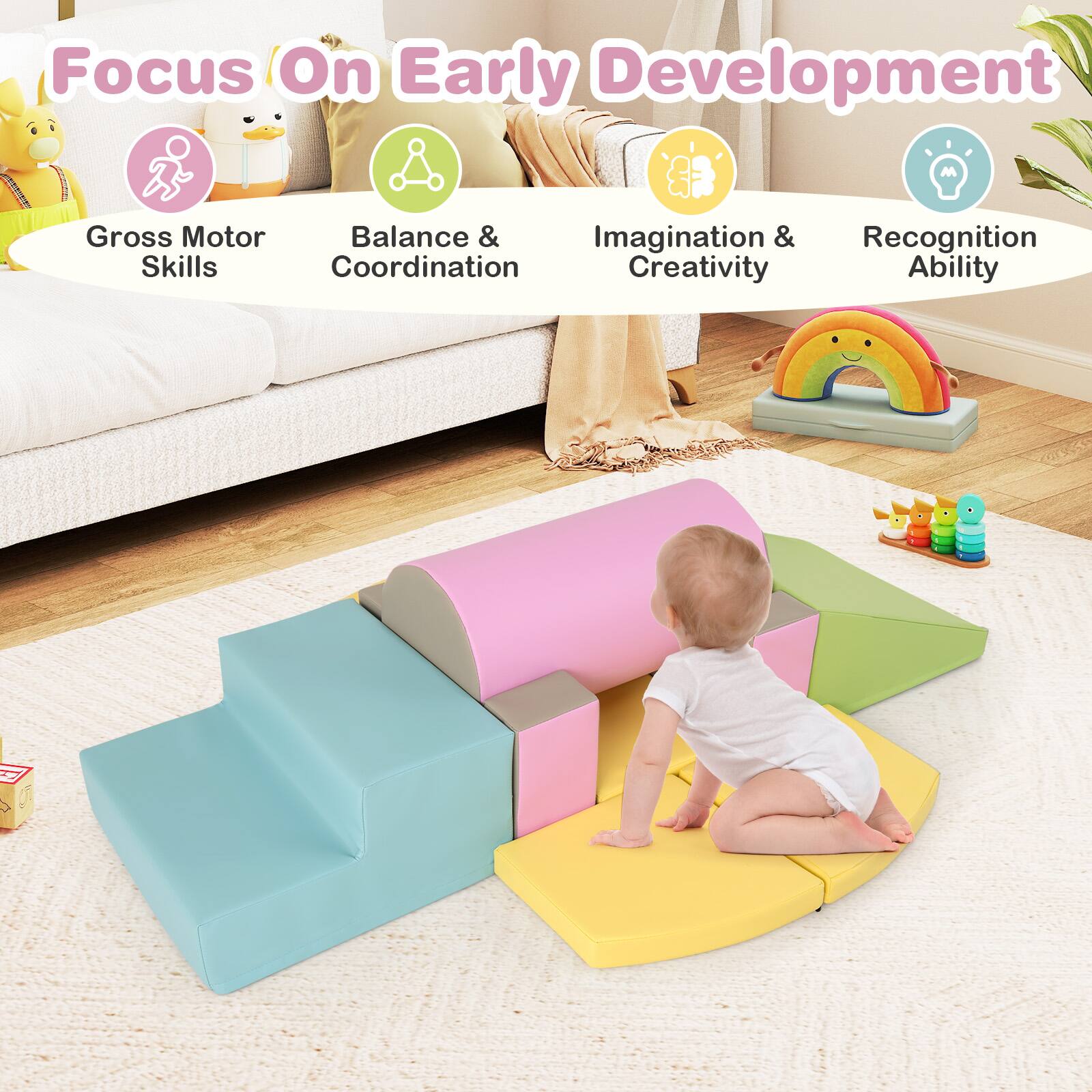 Focus On Early Development

- Gross Motor Skills
- Balance & Coordination
- Imagination & Creativity
- Recognition Ability