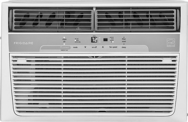 Frigidaire - 8,000 BTU Smart Window Air Conditioner - White - Front Zoom