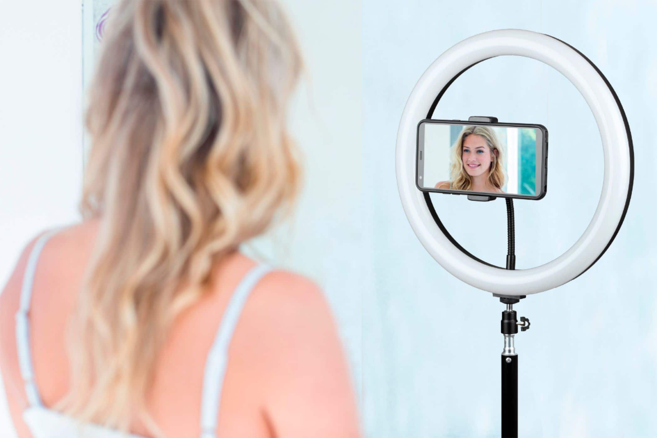 Alt View 16. Sunpak - 12" Bicolor LED Ring Light Kit - Black.