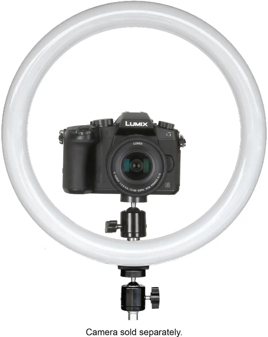 Alt View 17. Sunpak - 12" Bicolor LED Ring Light Kit - Black.