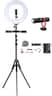 Sunpak - Ultimate Vlogging Kit with BOYA Cardioid Microphone for Smartphones and Cameras - Black