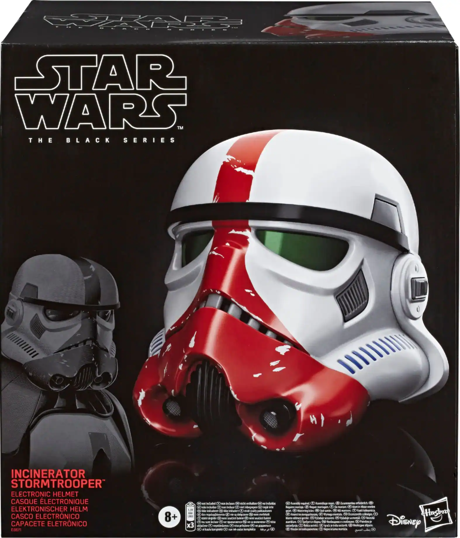 Alt View 11. Star Wars - The Black Series Incinerator Stormtrooper Premium Electronic Helmet.