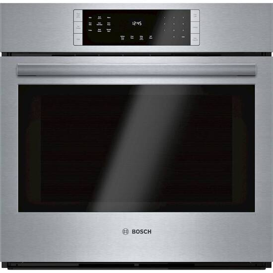 Bosch 800 Series 30 Built In Single Electric Convection Wall Oven Stainless Steel Hbl8453uc Best Buy