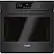 Front. Bosch - 800 Series 30" Built-In Single Electric Convection Wall Oven - Black.