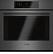 Front. Bosch - 800 Series 30" Built-In Single Electric Convection Wall Oven with Wifi - Black stainless steel.