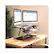 Left. FlexiSpot - AlcoveRiser Standing Desk Converter With Adjustable Height - Black.