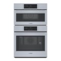 Bosch - 800 Series 30" Built-In Electric Convection Combination Wall Oven with Speed Microwave and Wifi - Stainless Steel
