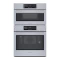 Bosch - 800 Series 30" Built-In Double Electric Smart Combination Microwave and Wall Oven with Convection - Stainless Steel