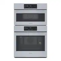 Bosch - 800 Series 30" Built-In Electric Convection Combination Wall Oven with Speed Microwave and Wifi - Stainless Steel - Front_Zoom
