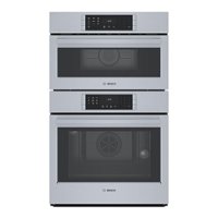 Bosch - 800 Series 30" Built-In Electric Convection Combination Wall Oven with Speed Microwave and Wifi - Stainless Steel - Front_Zoom