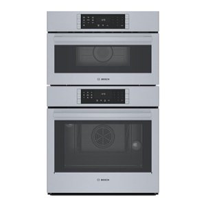 Bosch - 800 Series 30" Built-In Electric Convection Combination Wall Oven with Speed Microwave and Wifi - Stainless Steel