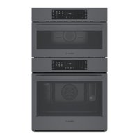 Bosch - 800 Series 30" Built-In Electric Convection Combination Wall Oven with Microwave - Black Stainless Steel - Front_Zoom